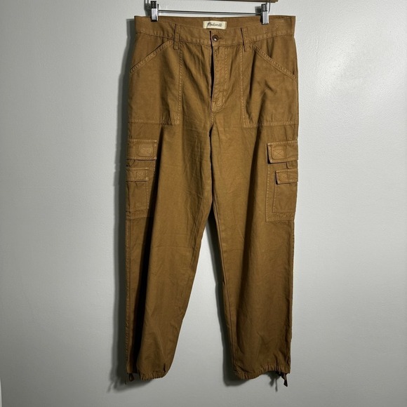 Madewell Garment-Dyed Low-Slung Straight Cargo Pants - Picture 2 of 7